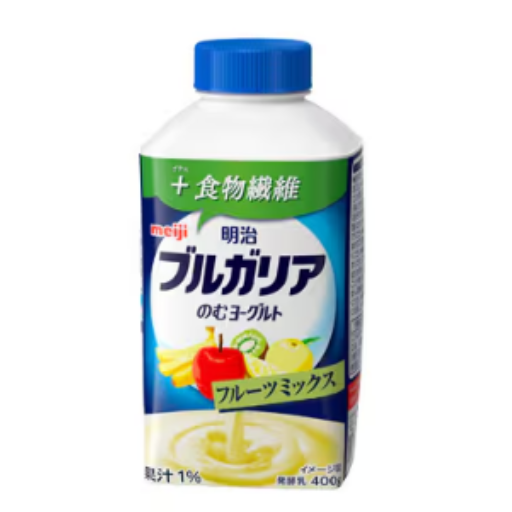 明治ブルガリアのむヨーグルト フルーツミックス＋食物繊維 400g